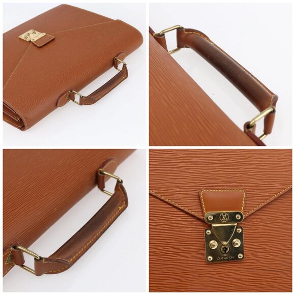 LOUIS VUITTON Epi Serviette Conseiller Zipangu Gold M54428 LV Auth 151087 - Picture 16 of 16